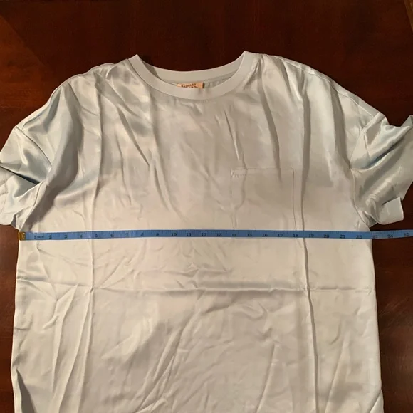 Badgley Mischka Luxury Blue Silk Lounge Set - Picture 5 of 14